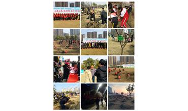 南通分公司與當(dāng)?shù)刂驹刚吖餐瑢崿F(xiàn)“同栽一棵樹，同抹一片綠”的夢想